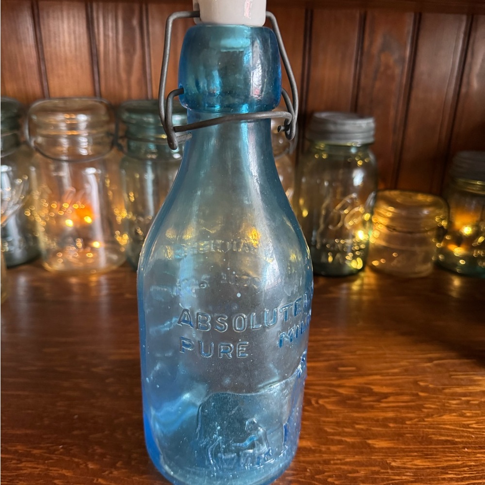 Vintage Thatcher’s Dairy Milk Bottle with Swing Top Closure